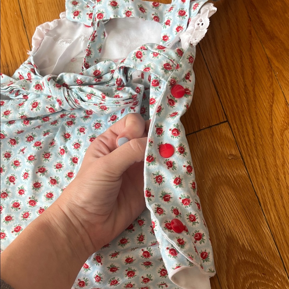Floral Kids One Piece Bubble Romper - Picture 3 of 6